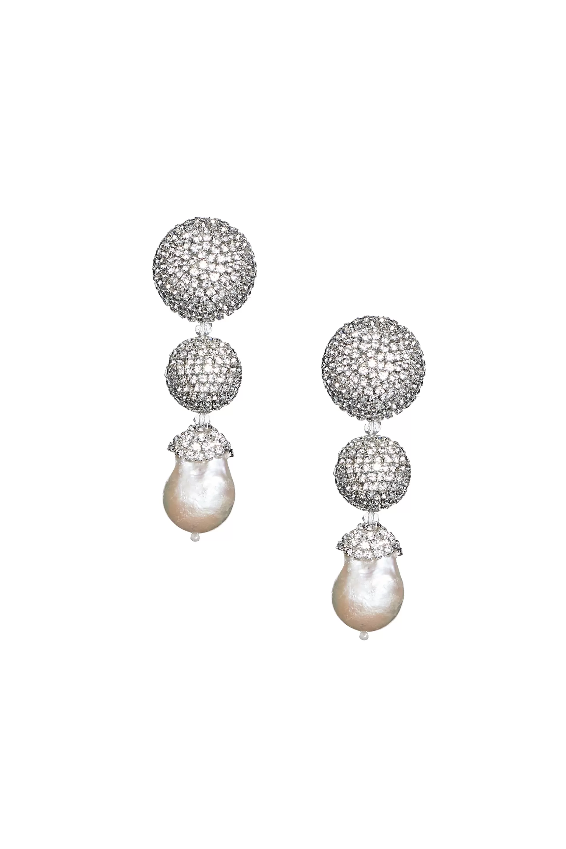 Sachin & Babi Earrings<Maribel Earrings - Crystals / Baroque Pearl