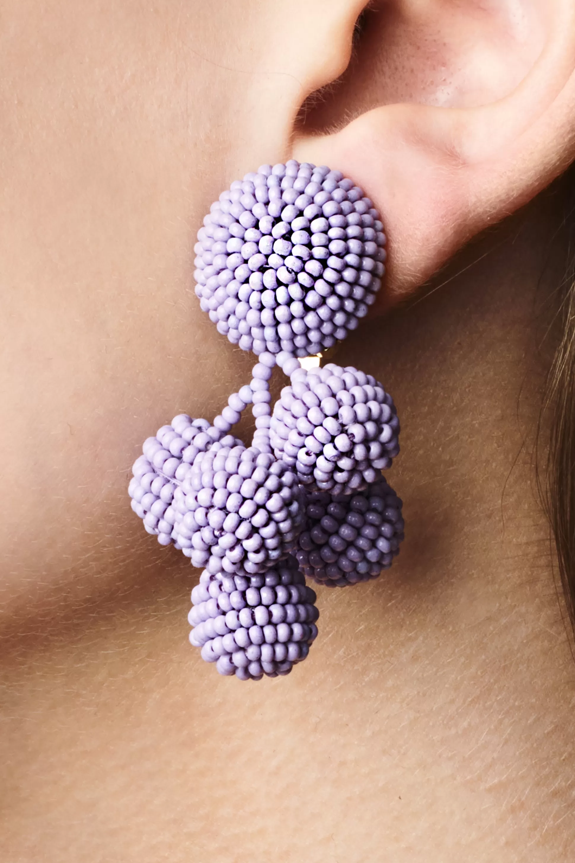 Sachin & Babi Earrings<Mini Coconuts Earrings - Smooth Beads White