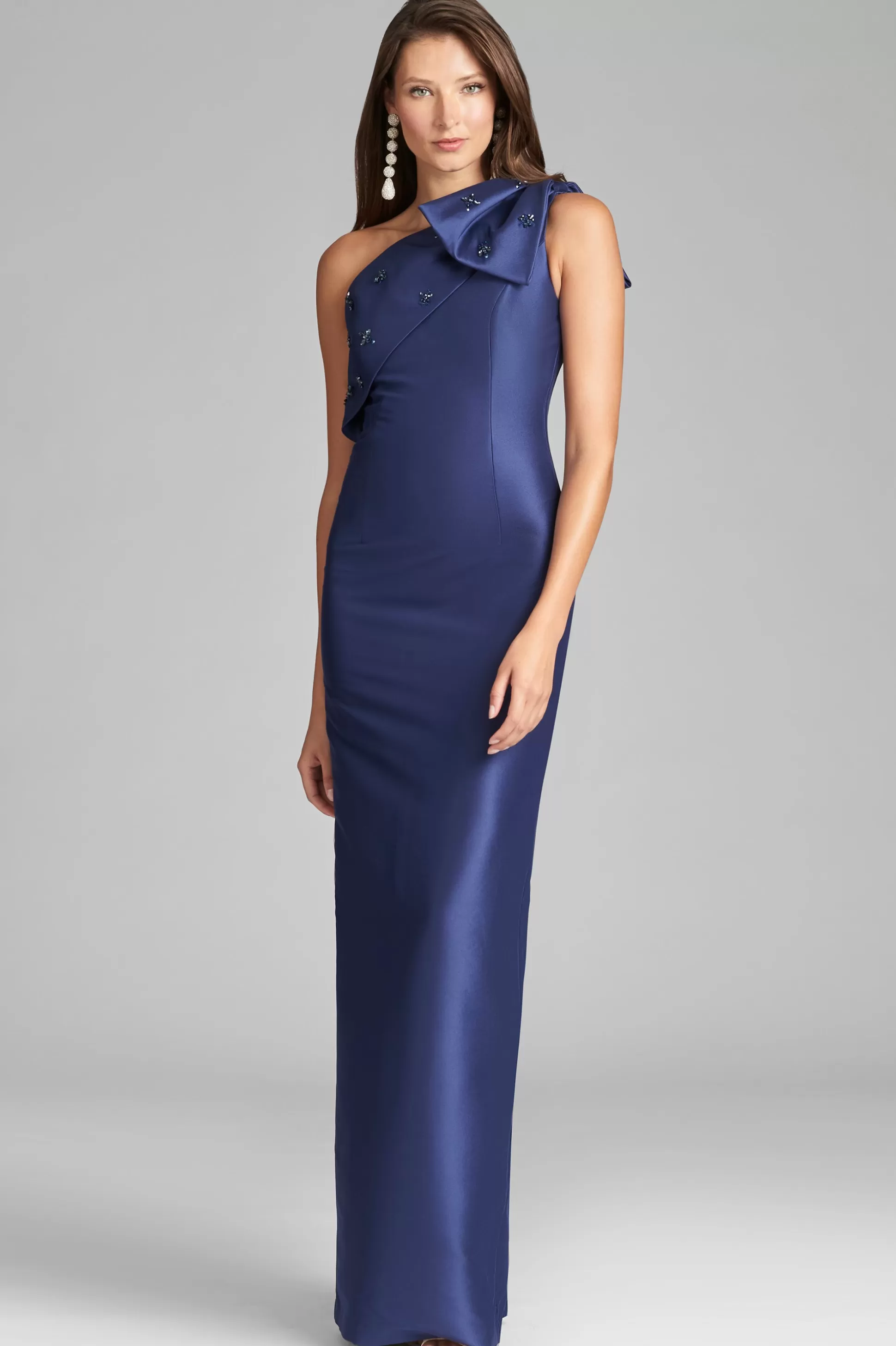 Sachin & Babi One Shoulder<Olivia Gown - Washed Indigo Washedindigo