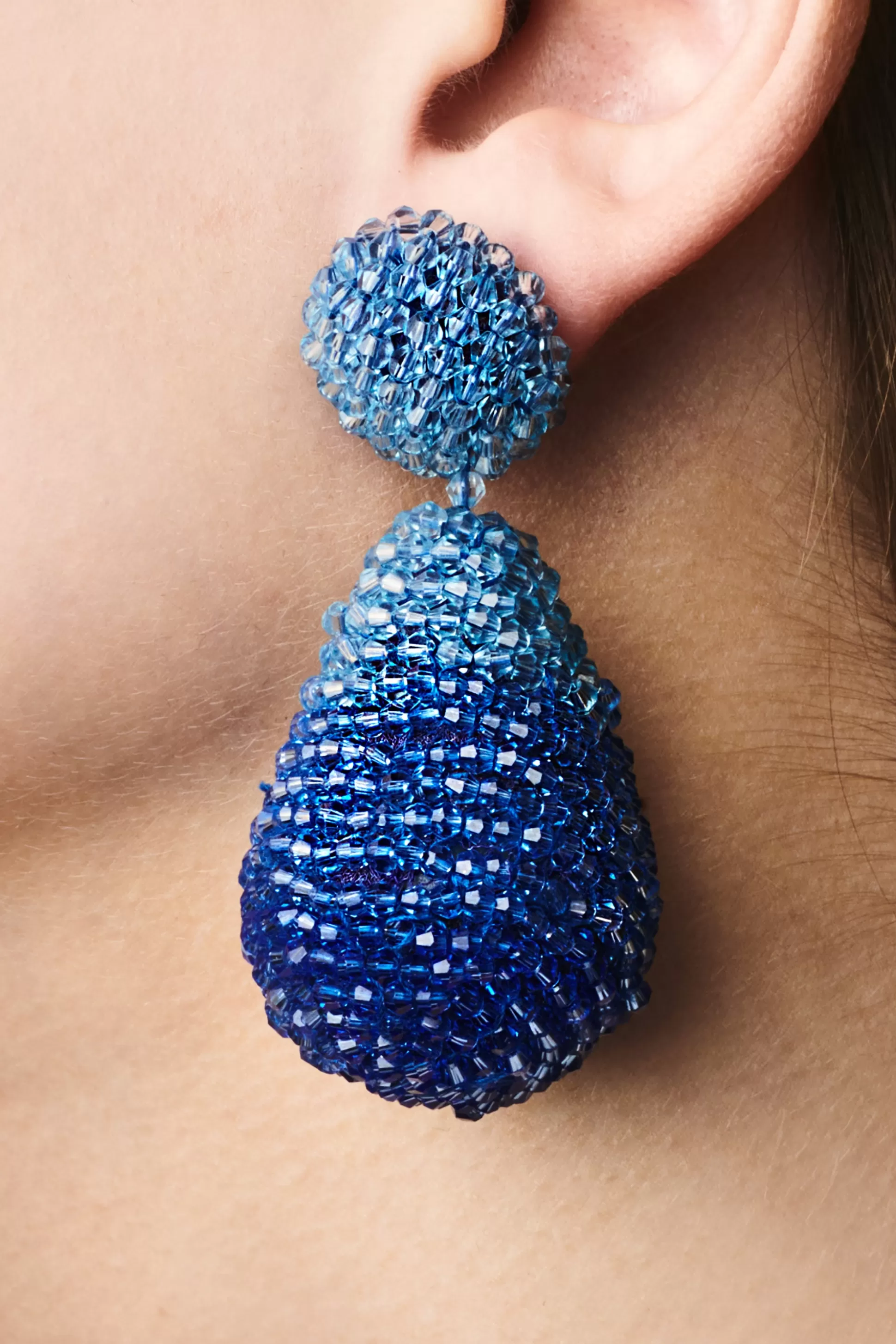 Sachin & Babi Earrings<Ombre Elise Earrings - Faceted Beads Sapphire