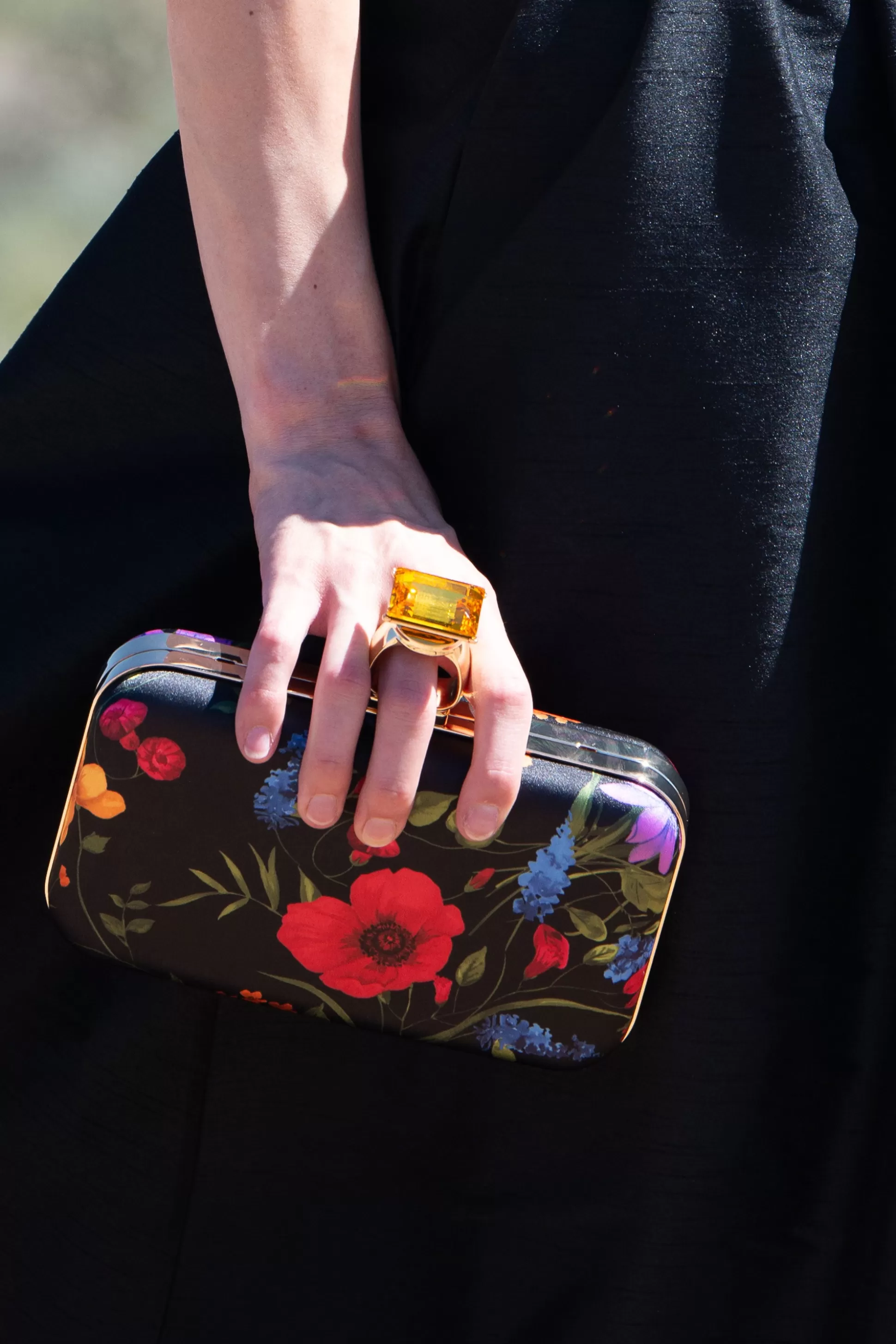 Sachin & Babi Bags<On the Rocks Clutch - Noir Wildflower Noirwildflower