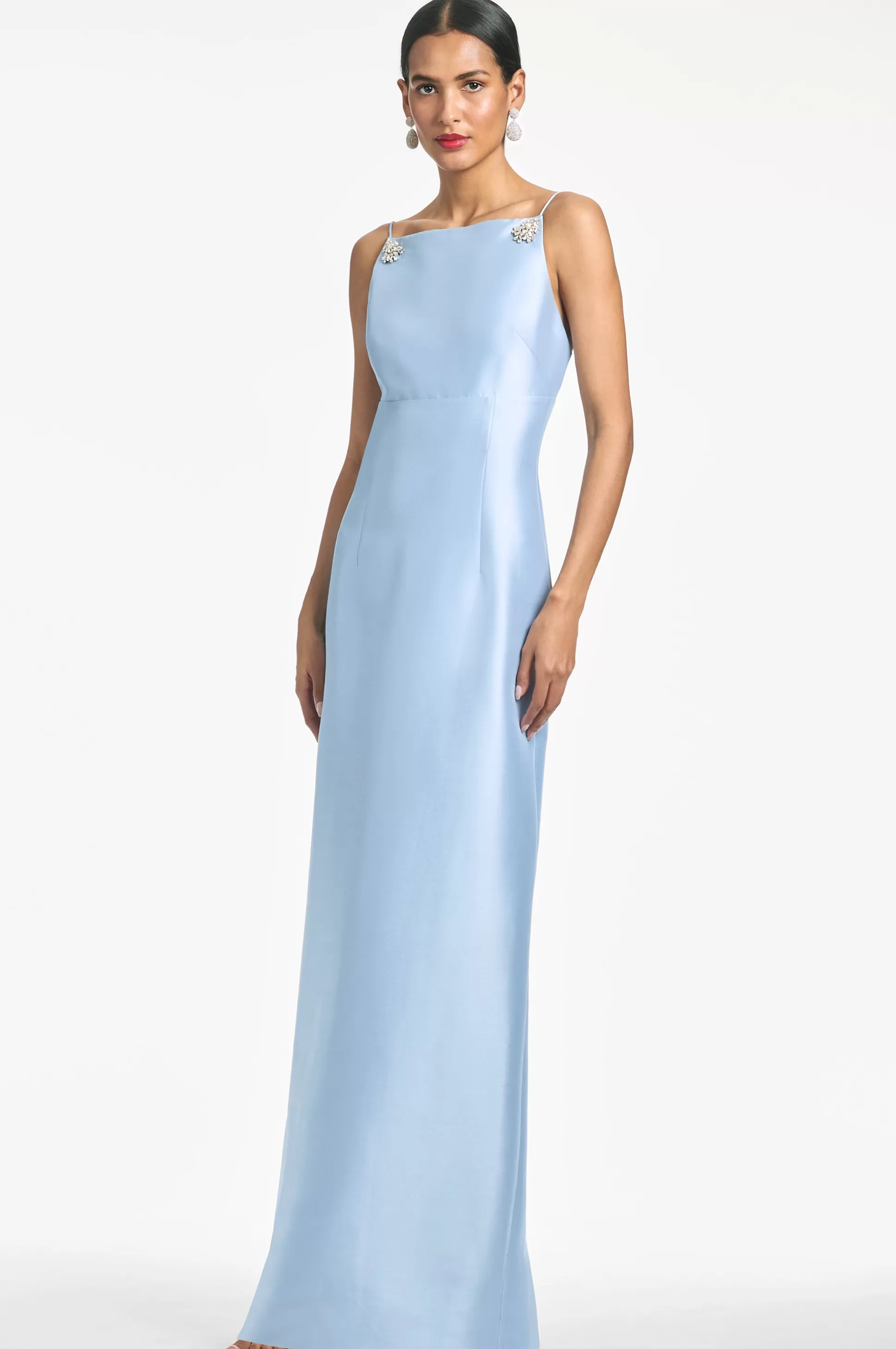 Sachin & Babi Sleeveless<Pryce Gown - Glacial Blue Glacialblue