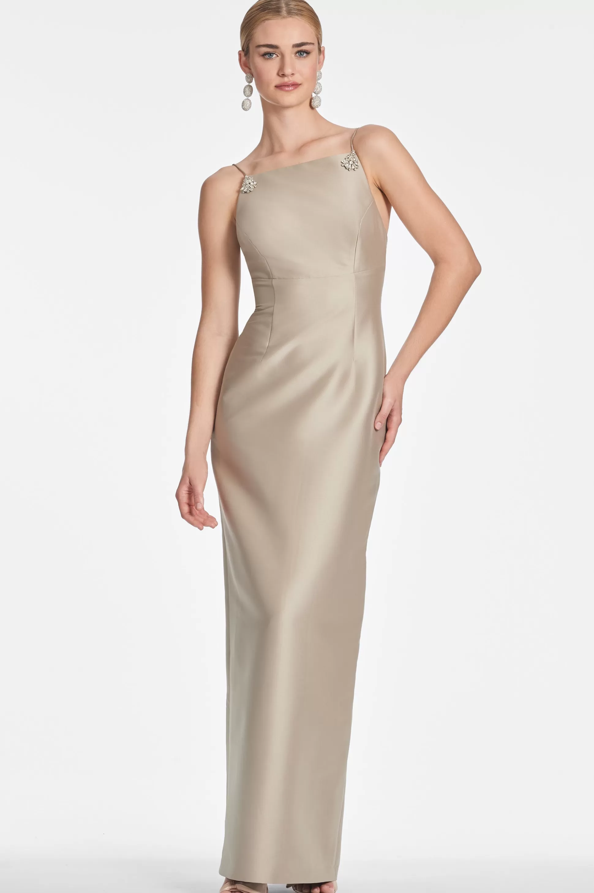 Sachin & Babi Sleeveless<Pryce Gown - Pewter