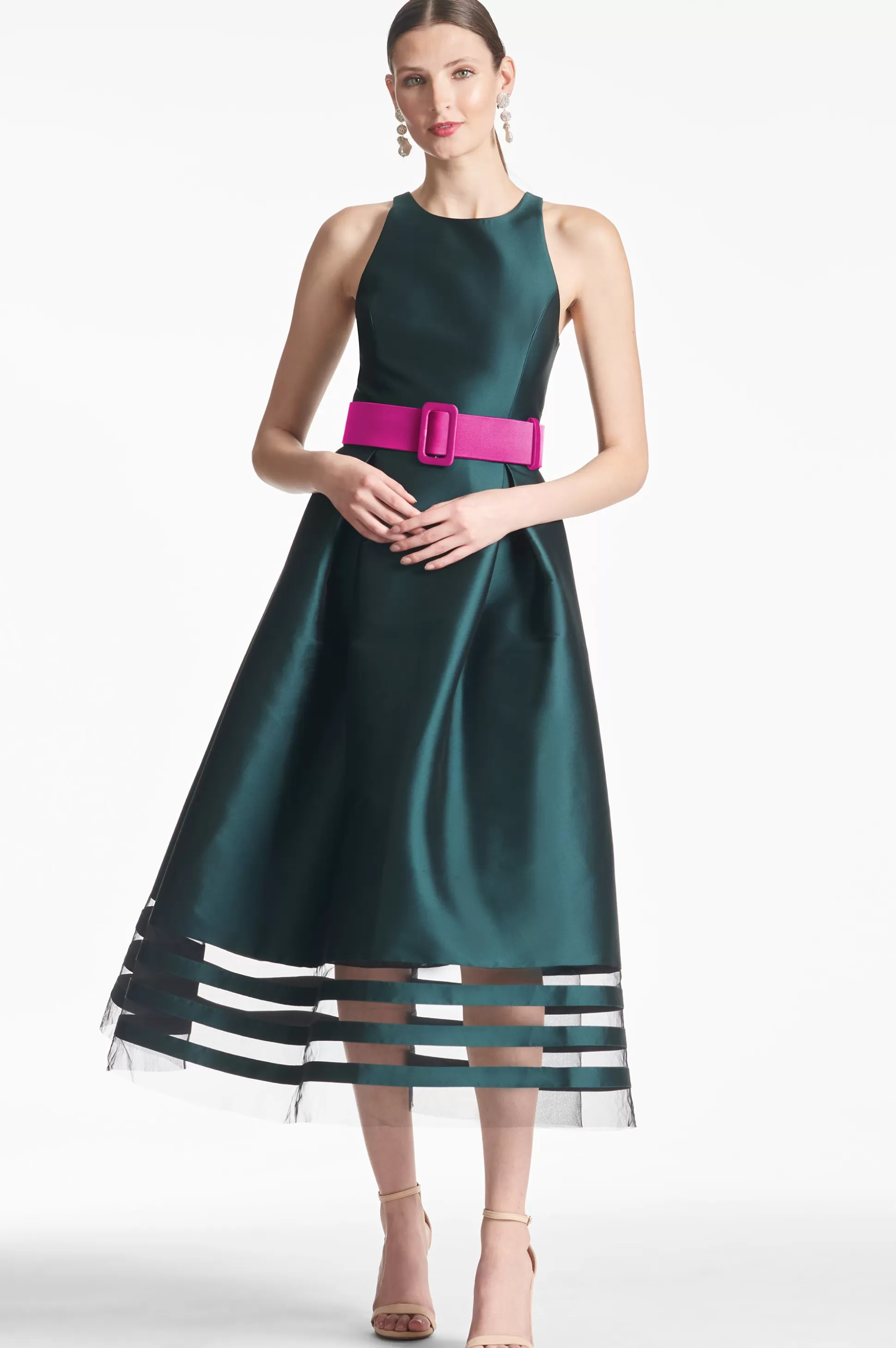 Sachin & Babi Fit & Flare | Midi<Rani Dress - Forest Green Forestgreen