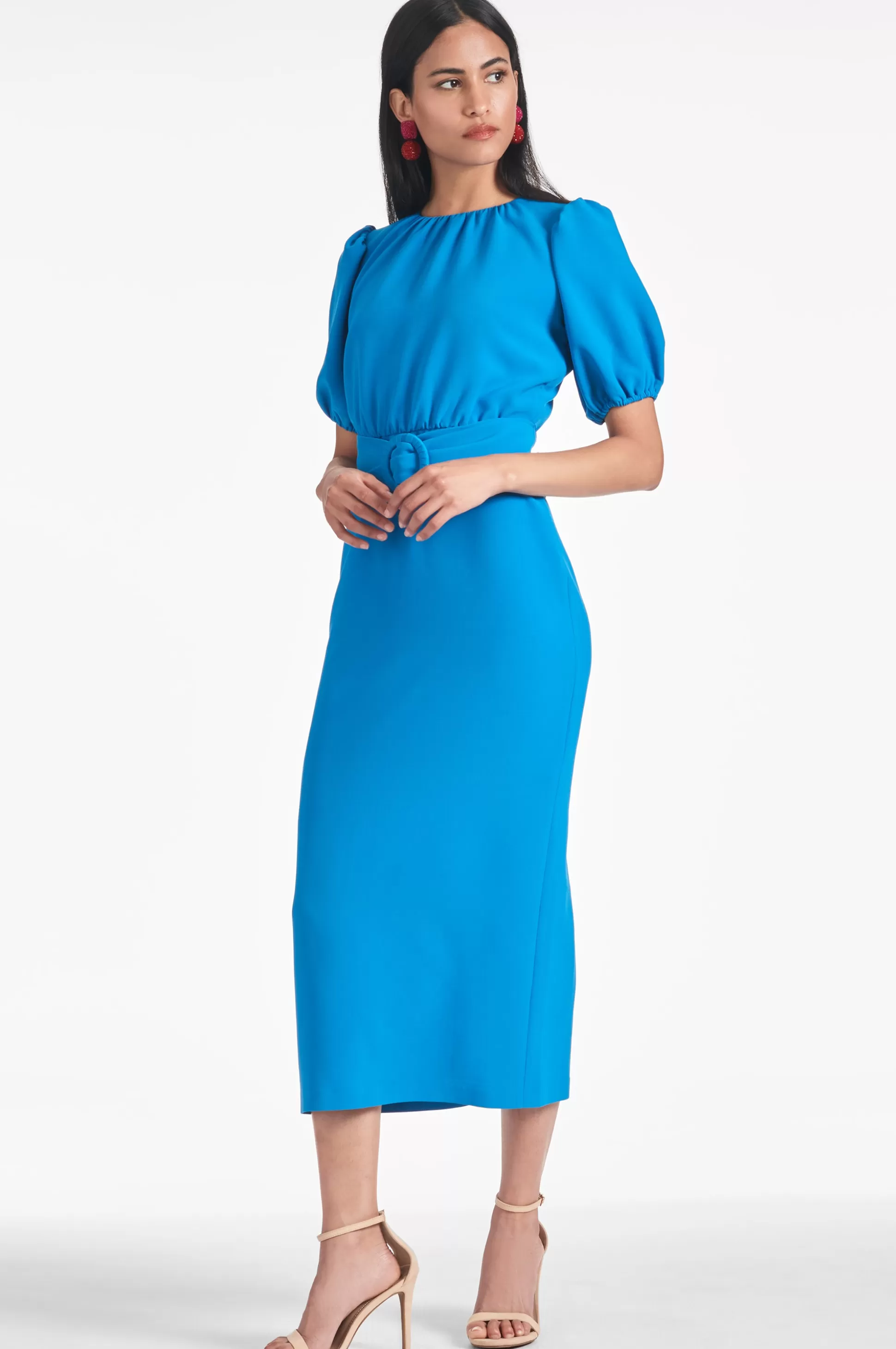 Sachin & Babi Plus Sizes | Midi<Rebecca Dress - Azure