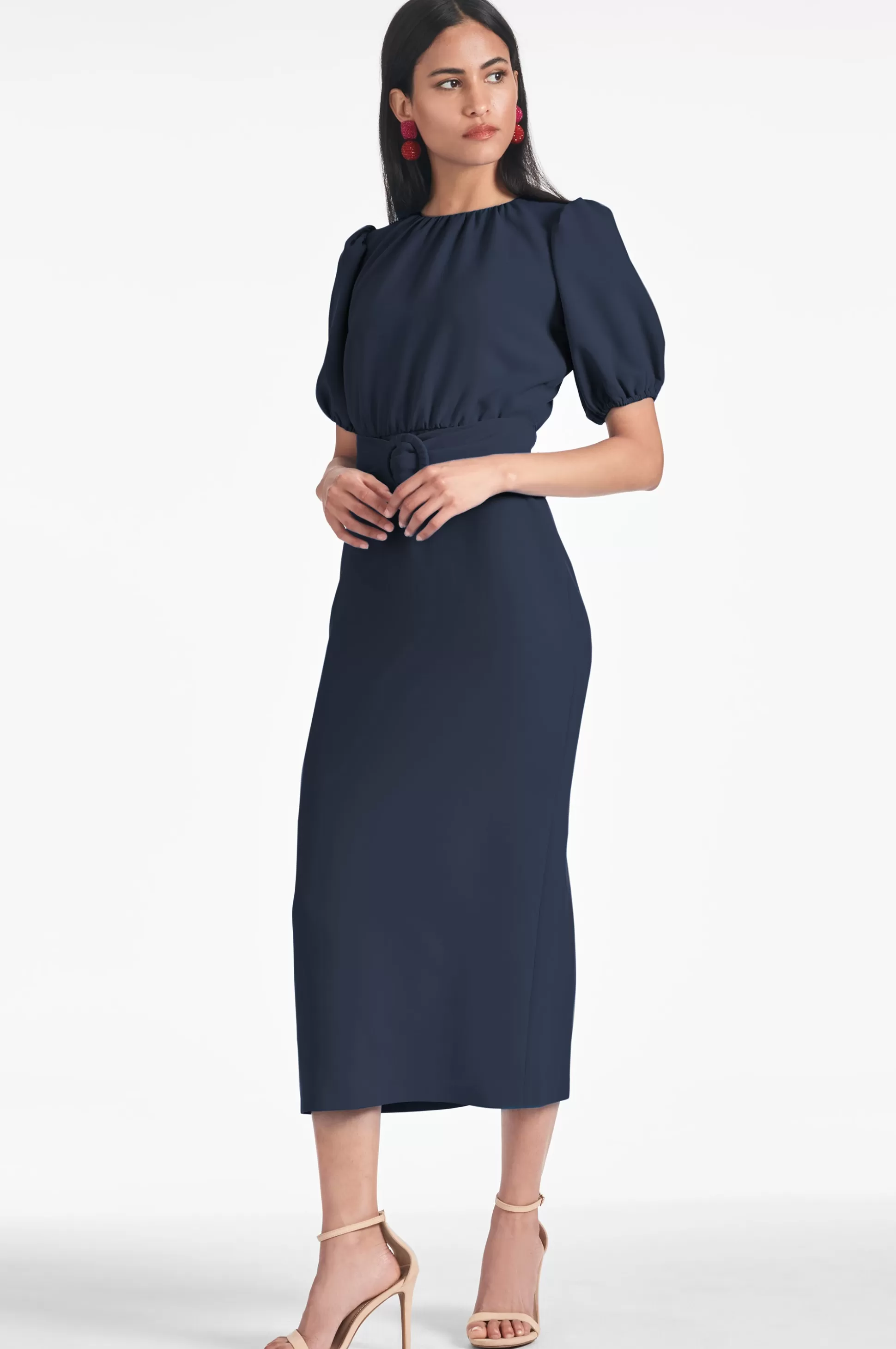 Sachin & Babi Plus Sizes | Midi<Rebecca Dress - Dark Midnight Darkmidnight