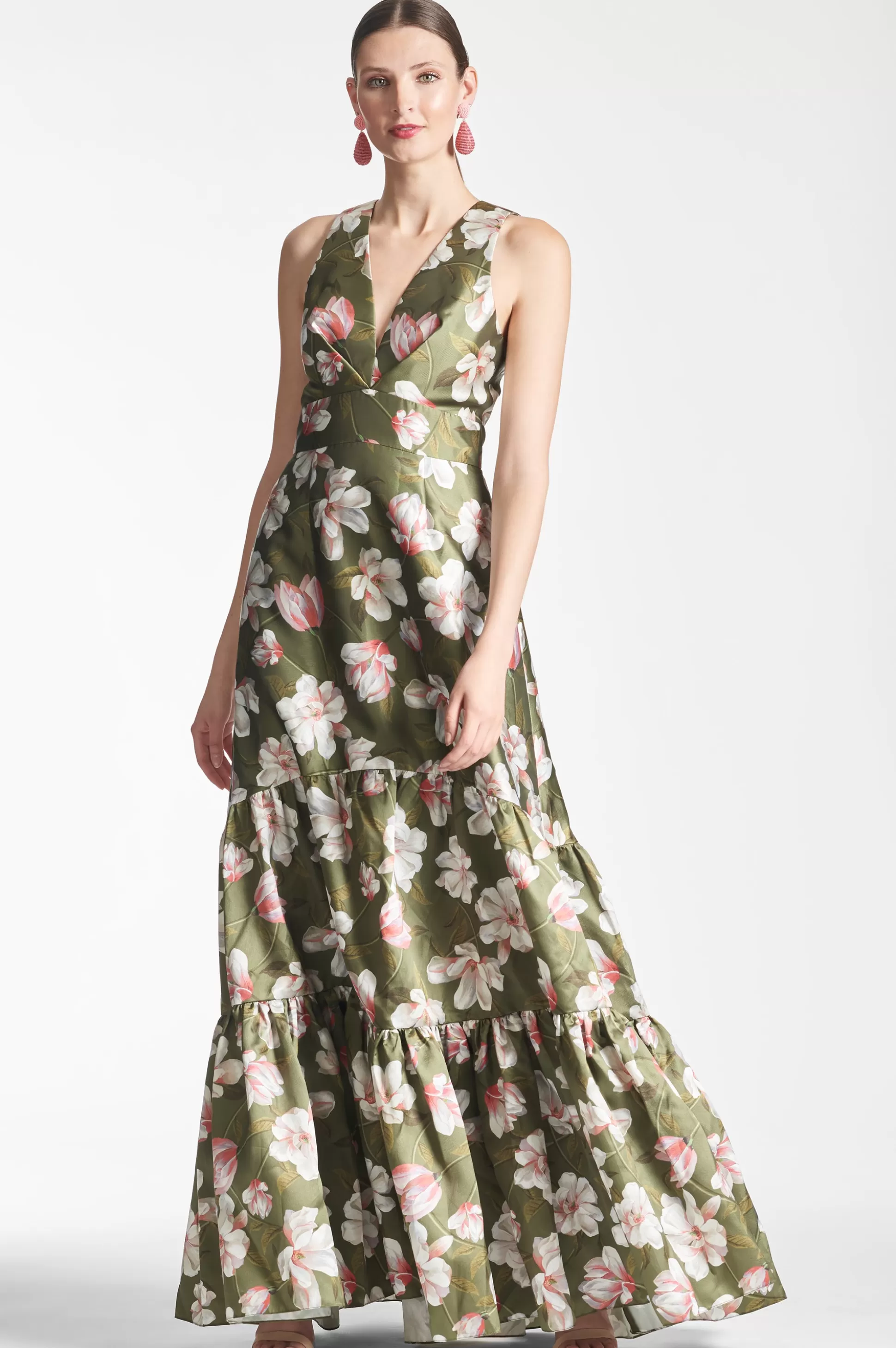 Sachin & Babi Sleeveless<Rori Gown - Moss Magnolia Mossmagnolia