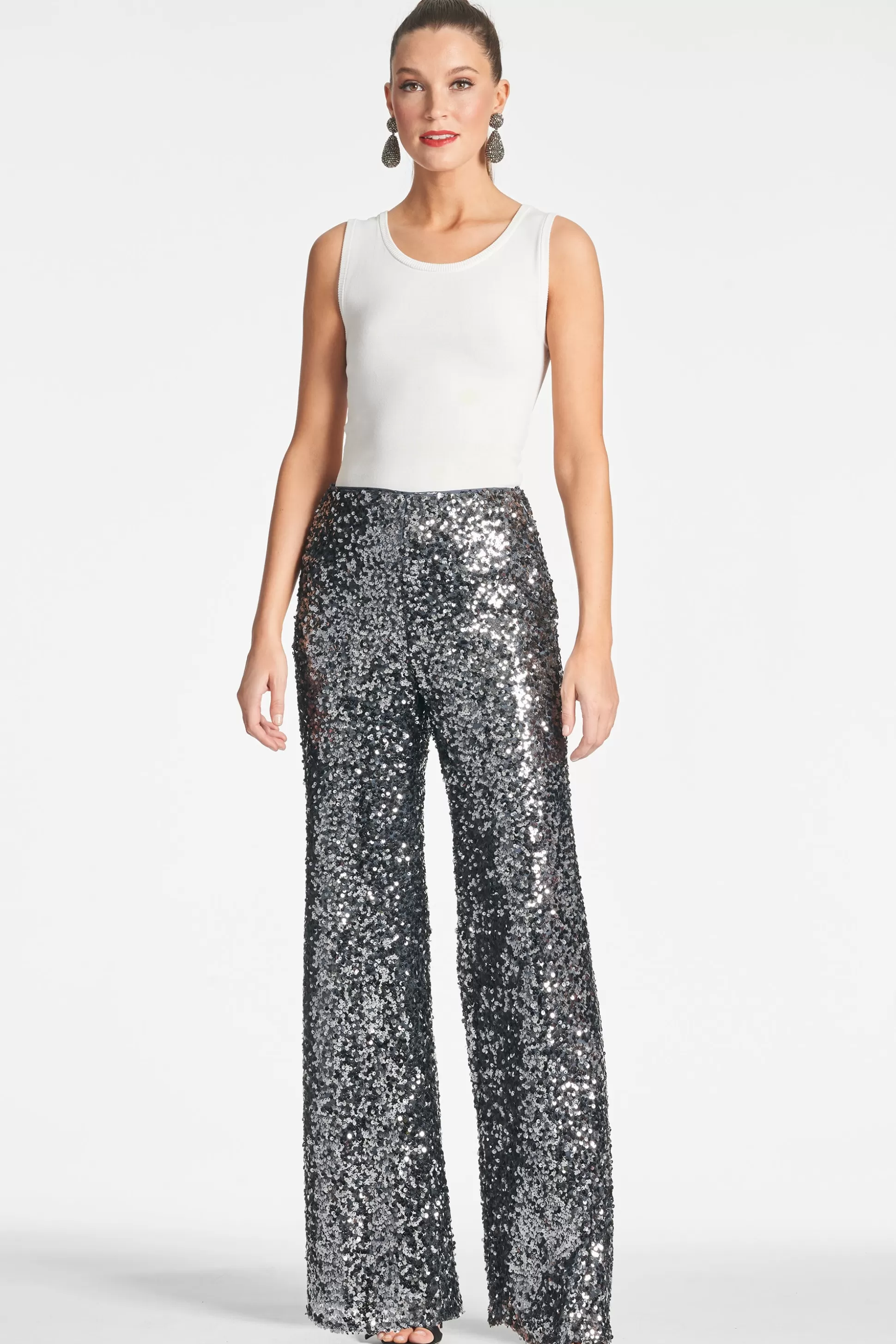 Sachin & Babi Matching Sets | Plus Sizes<Sequin Alli Pant - Gunmetal