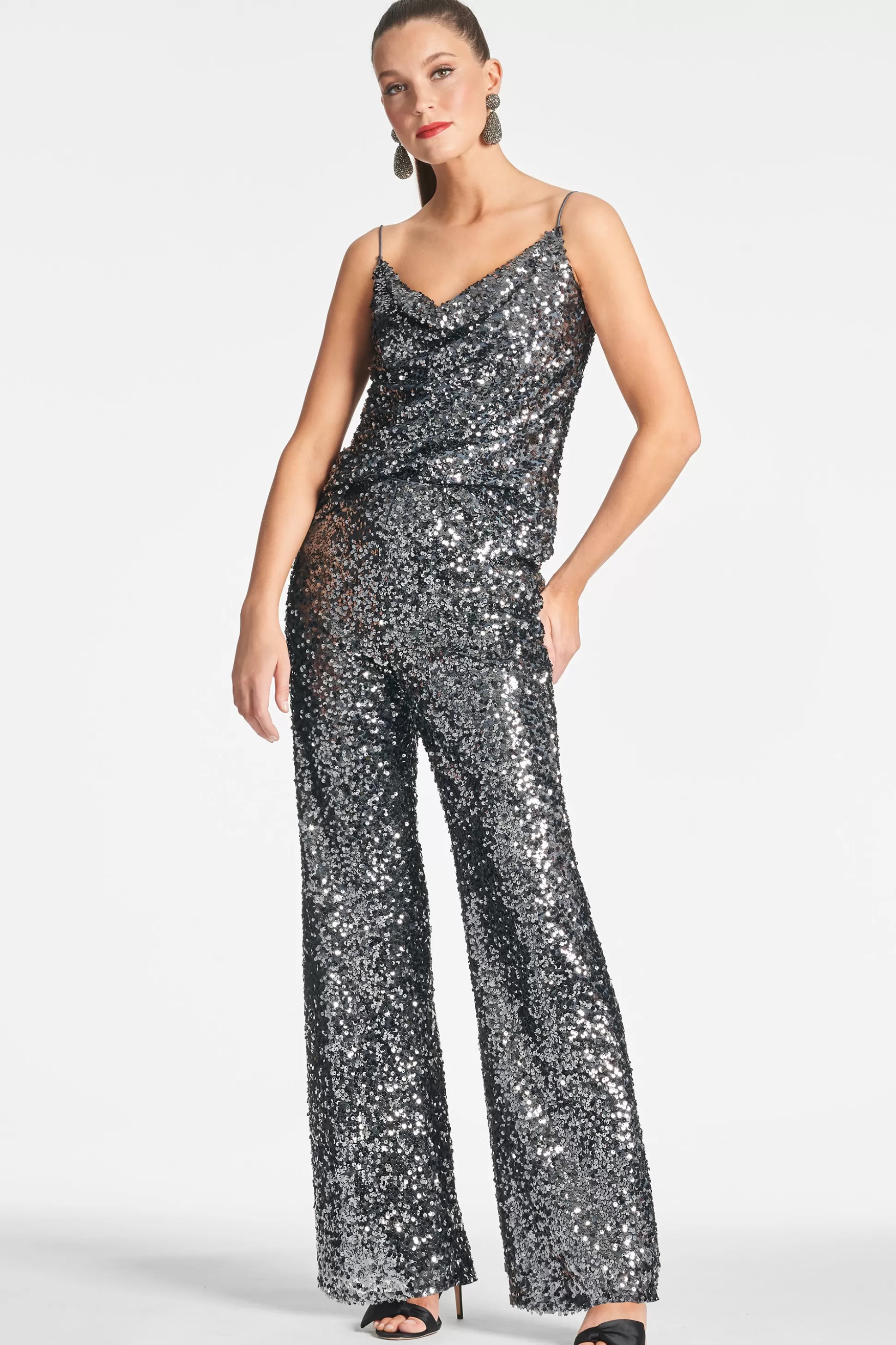 Sachin & Babi Matching Sets | Plus Sizes<Sequin Alli Pant - Gunmetal