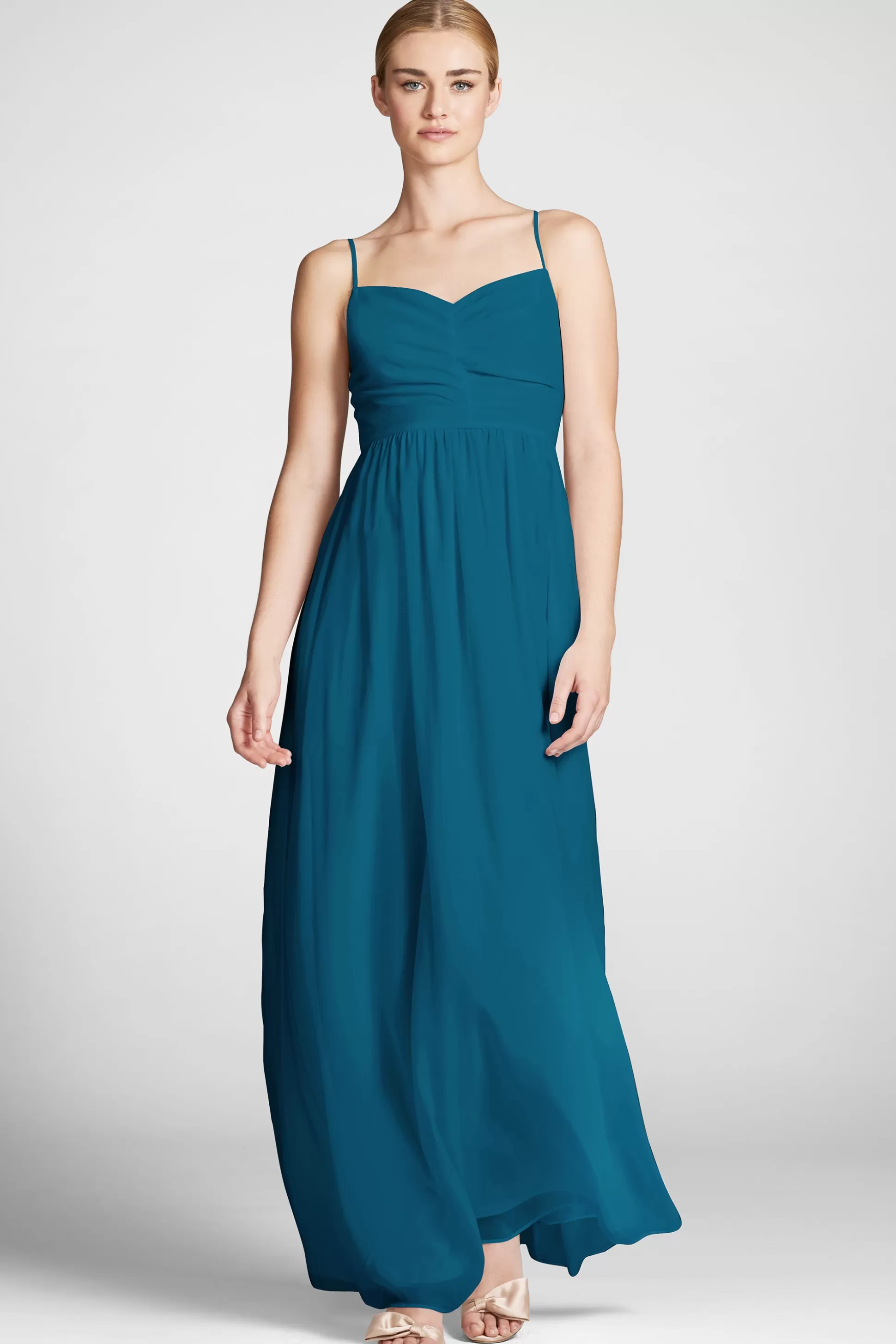 Sachin & Babi Sleeveless<Sienna Gown - Bottle Green Bottlegreen