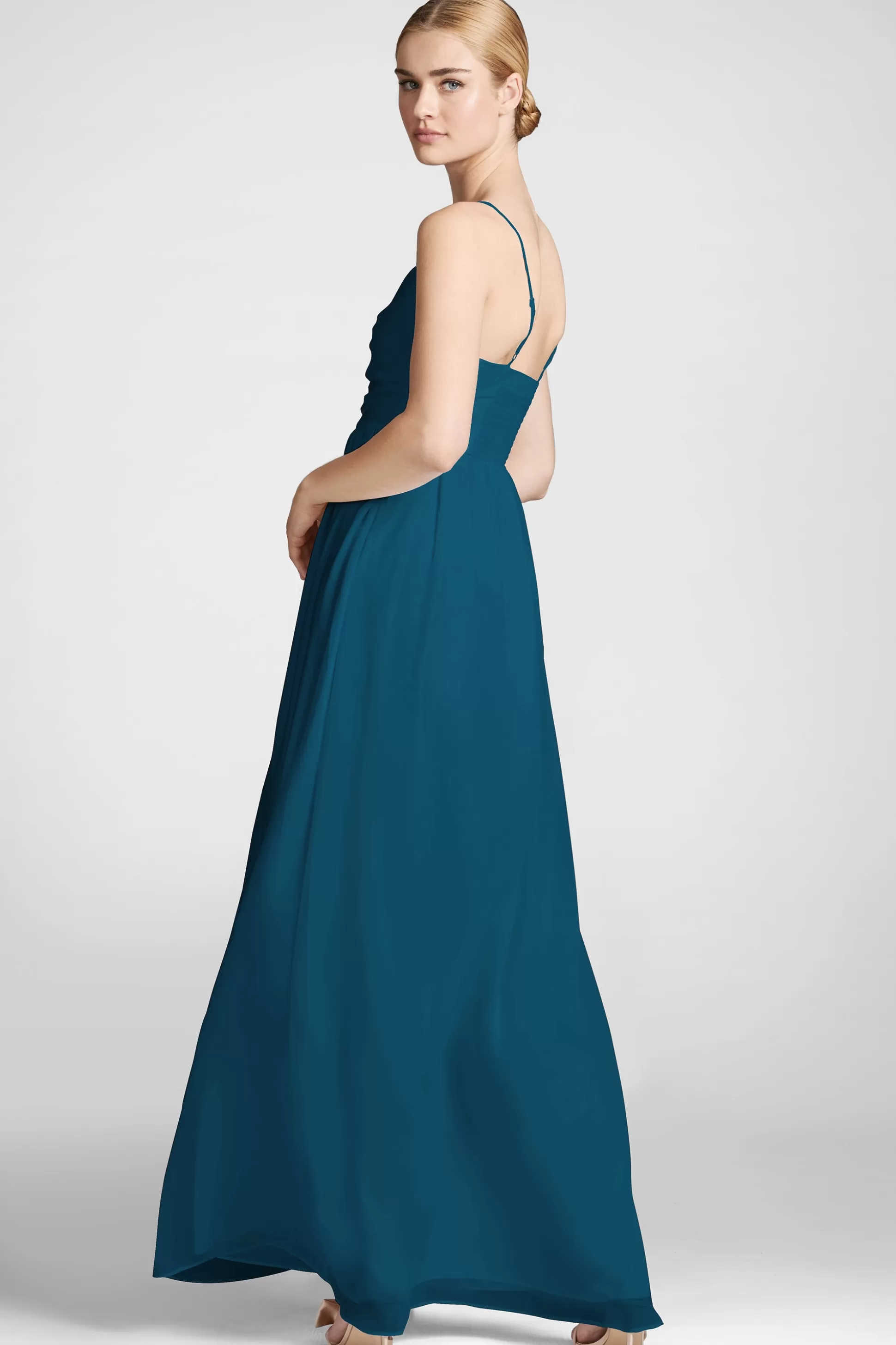 Sachin & Babi Sleeveless<Sienna Gown - Bottle Green Bottlegreen