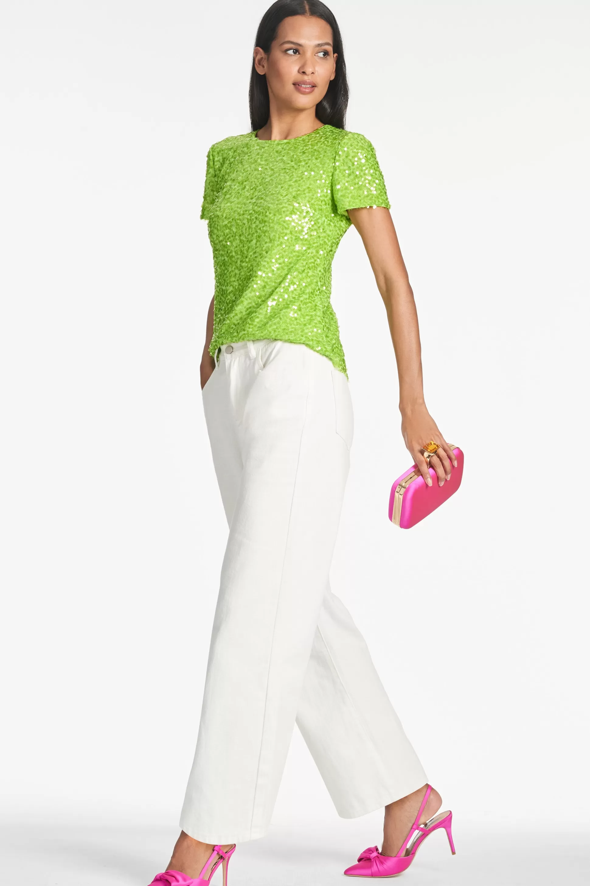 Sachin & Babi Tops & Blouses<Veronica Top - Electric Lime Electriclime