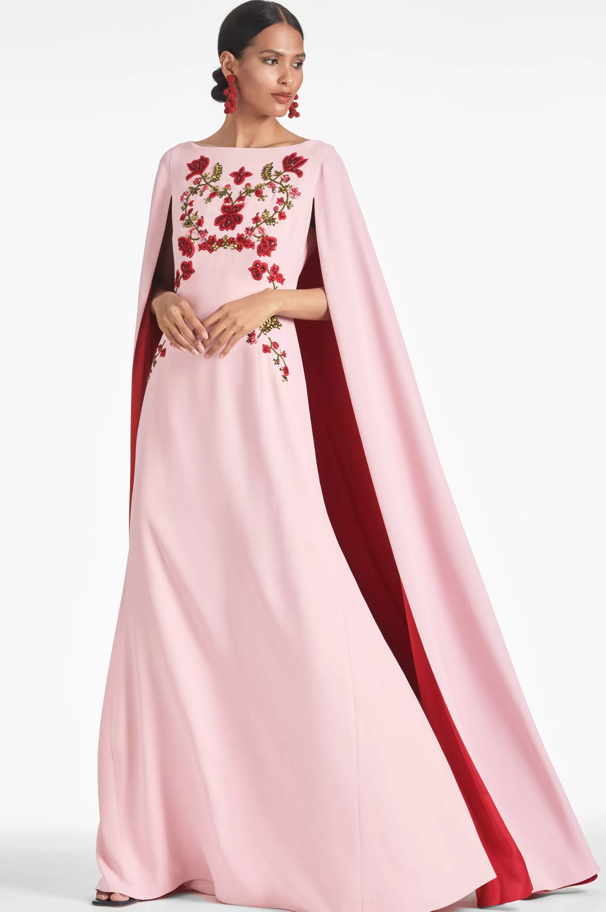 Sachin & Babi Sleeveless<Vittoria Gown - Morganite/ruby