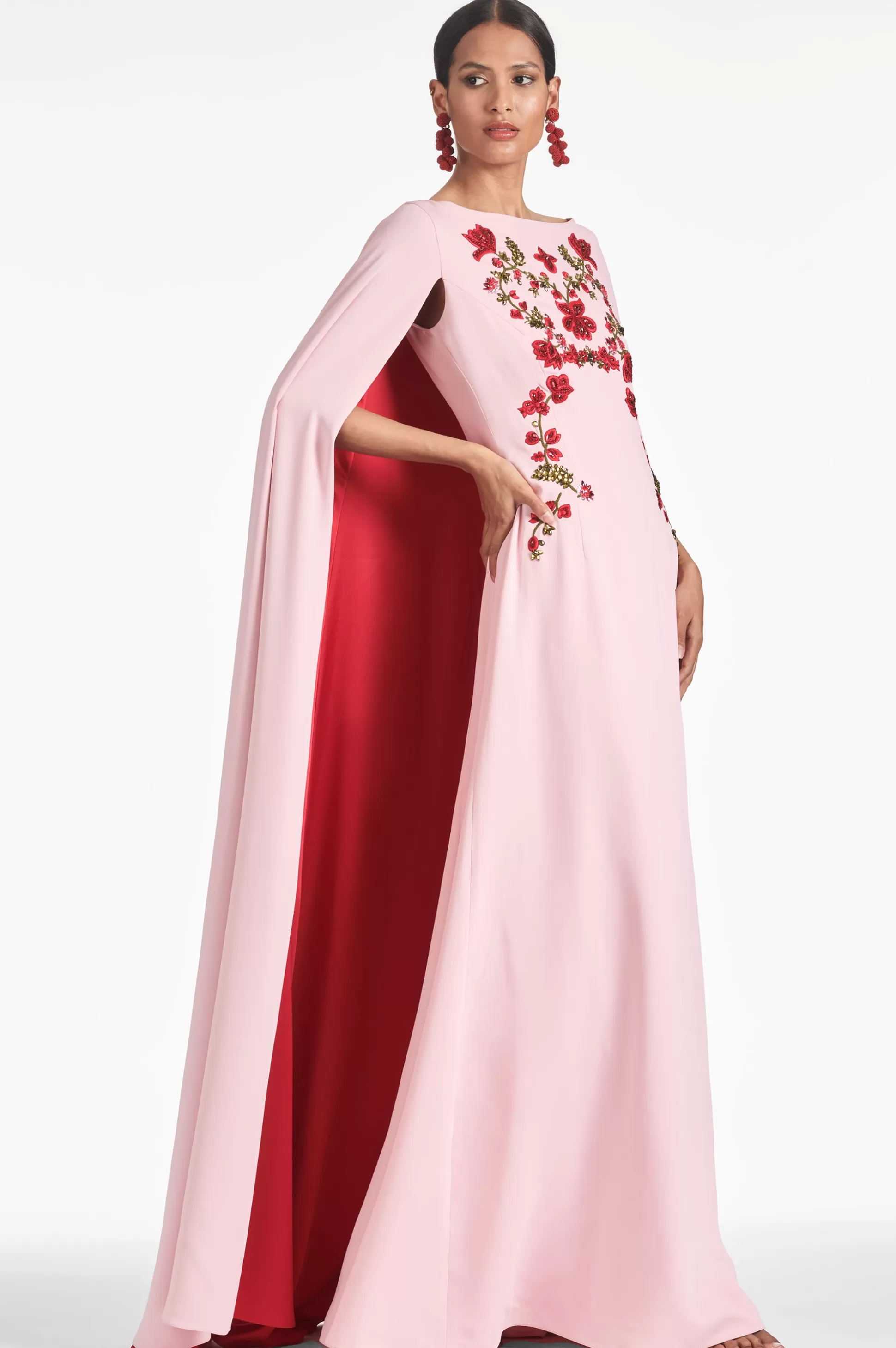 Sachin & Babi Sleeveless<Vittoria Gown - Morganite/ruby