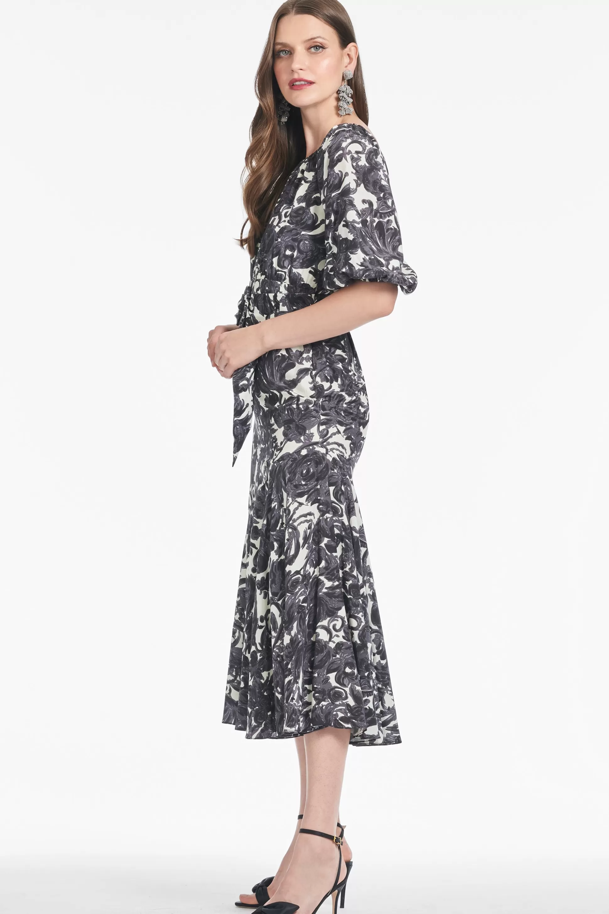 Sachin & Babi A-line<Zadi Dress - Graphic Scroll Graphicscroll